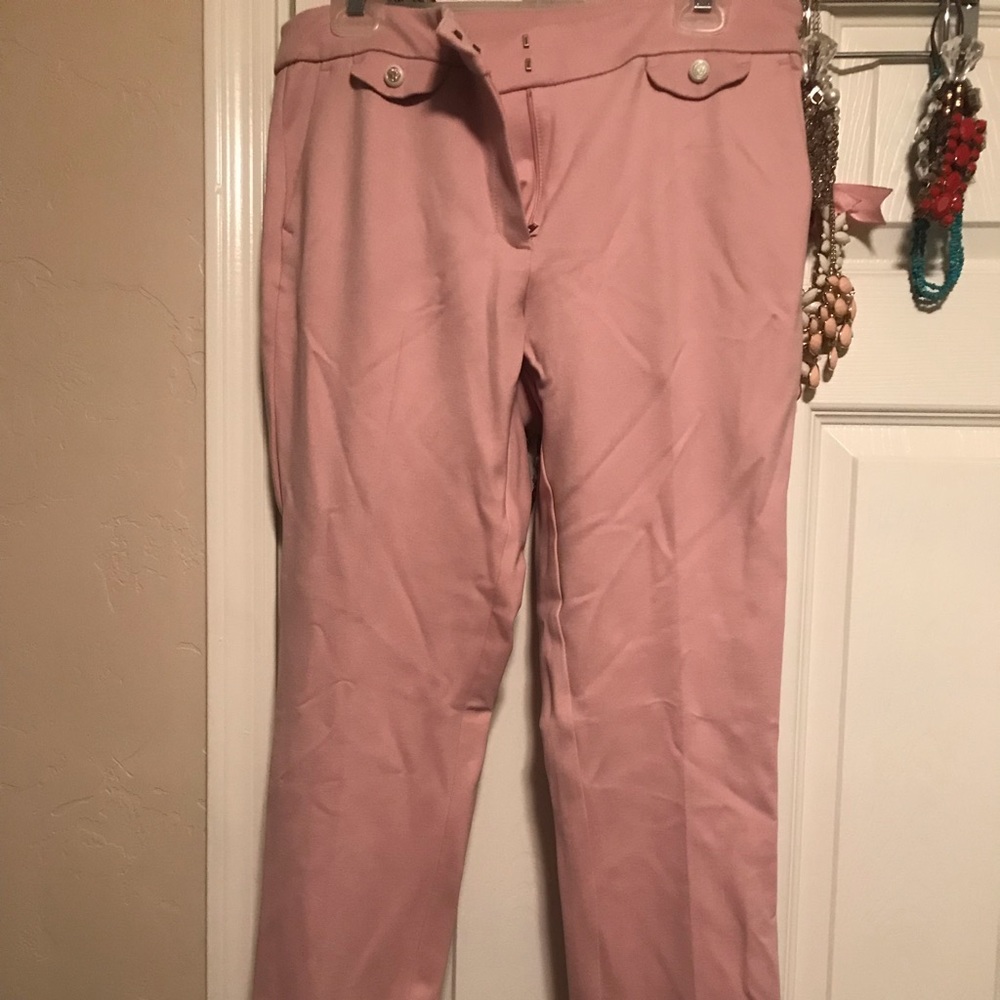 Anne Klein pink slacks